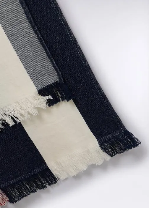 Telo mare in twill di puro cotone donna