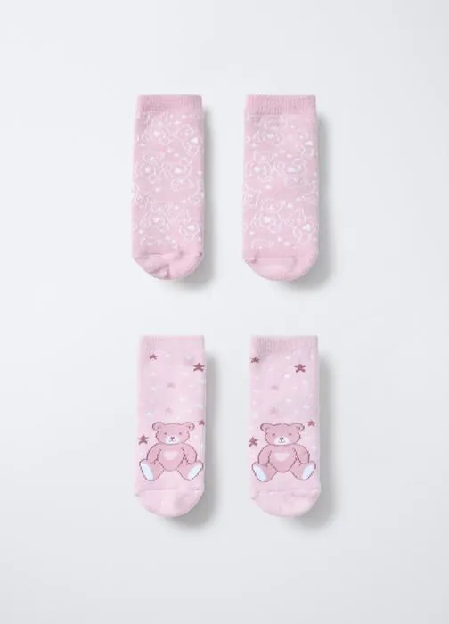 Paket od 2 para protukliznih čarapa za bebe