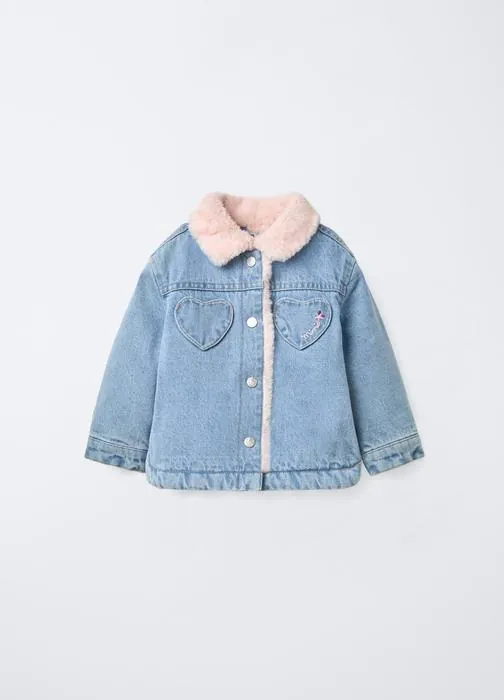 Giacca Disney in denim misto cotone bimba