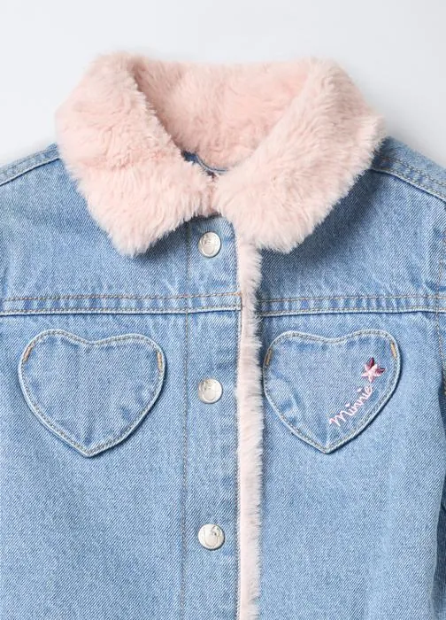 Giacca Disney in denim misto cotone bimba
