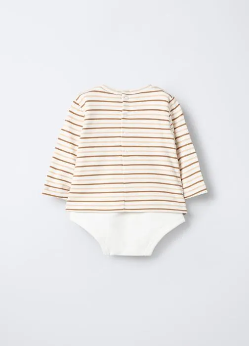 Body za bebe s prugastom majicom