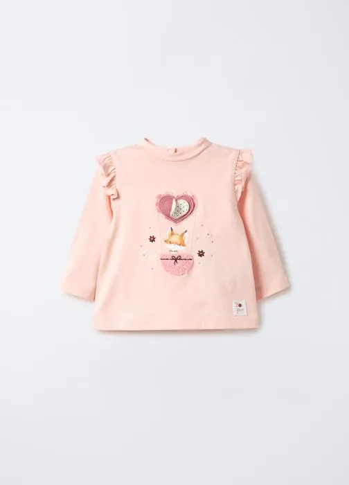 T-shirt in jersey di puro cotone neonata