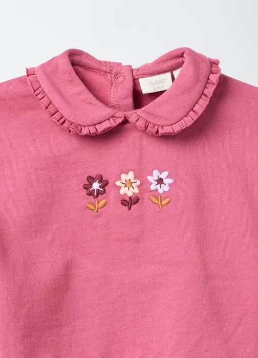 Jogging set in pura felpa di cotone neonata
