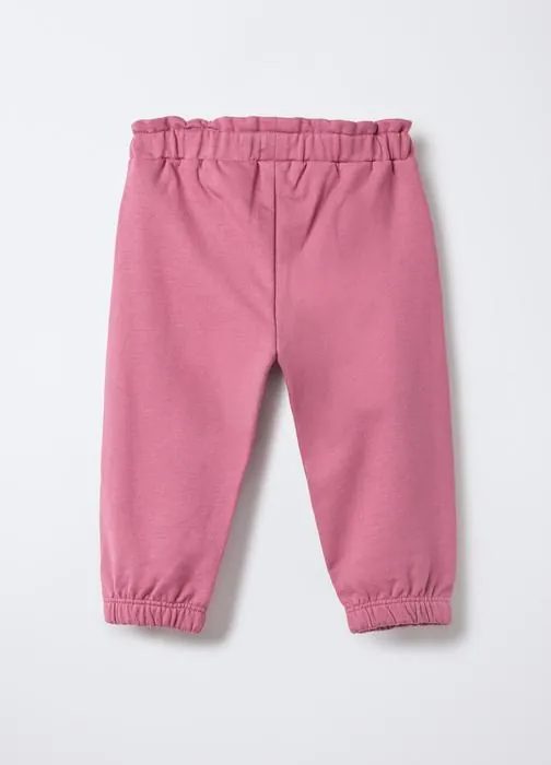 Pantaloni in pura felpa di cotone Fit regular neonata
