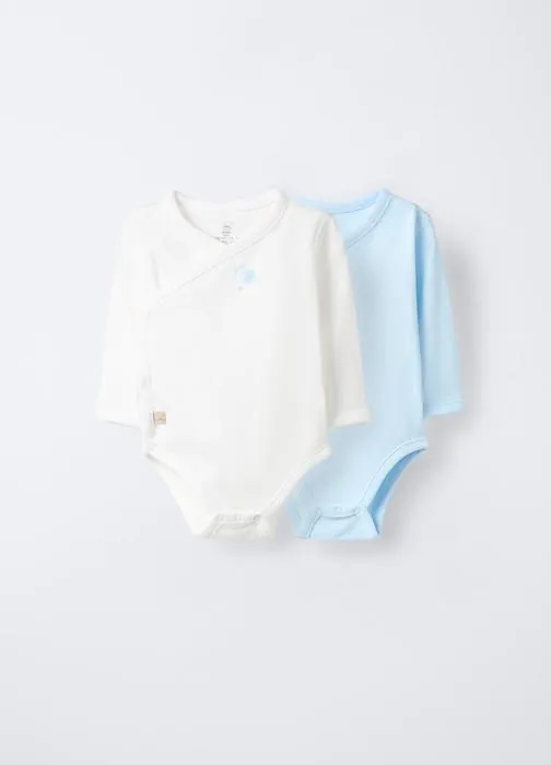 Paket od 2 preklopna bodyja za bebe
