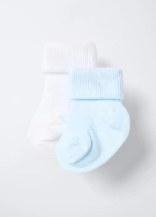 Paket od 2 para rebrastih kratkih čarapa za bebe