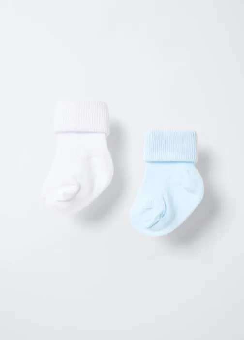 Paket od 2 para rebrastih kratkih čarapa za bebe