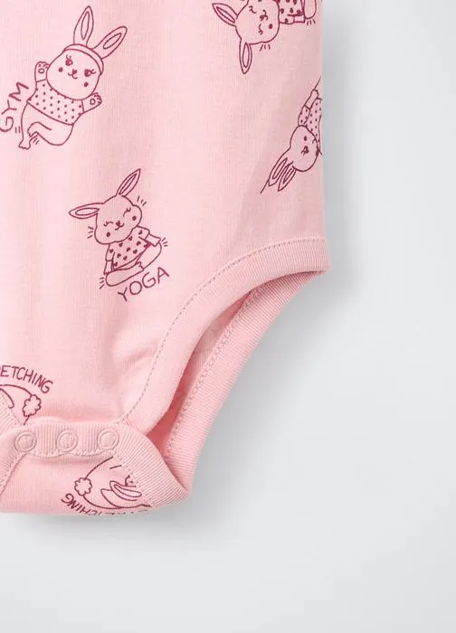 Rebrasti bodi od čistog pamuka za bebe