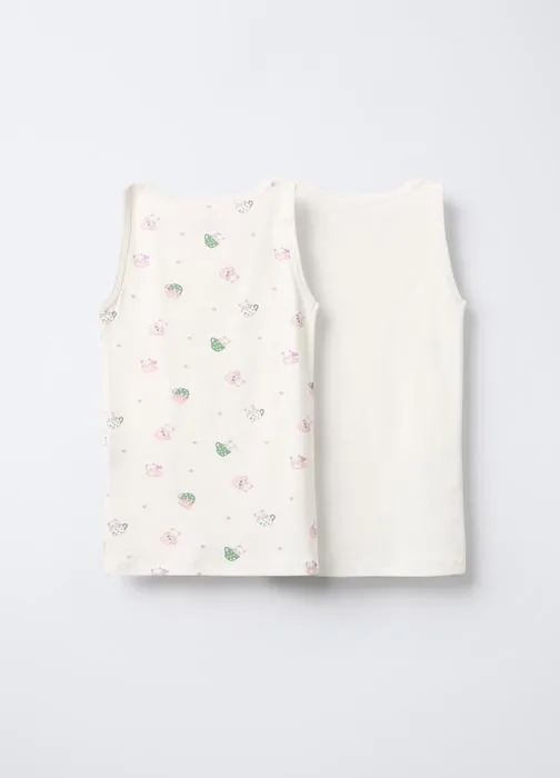 Paket od 2 rebraste potkošulje za djevojčice