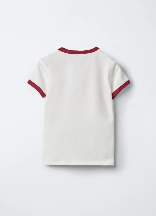 Rebrasta majica slim fit za djevojčice