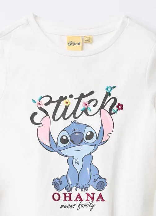T-shirt in jersey girocollo Disney di puro cotone bambina
