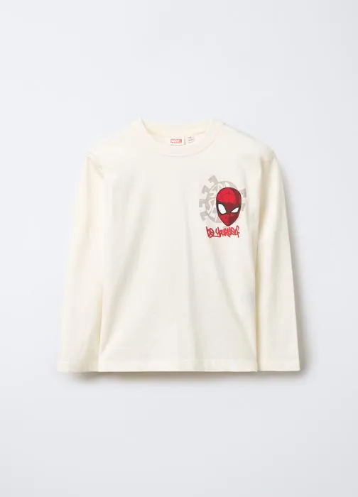 T-shirt girocollo Marvel in jersey di puro cotone bambino