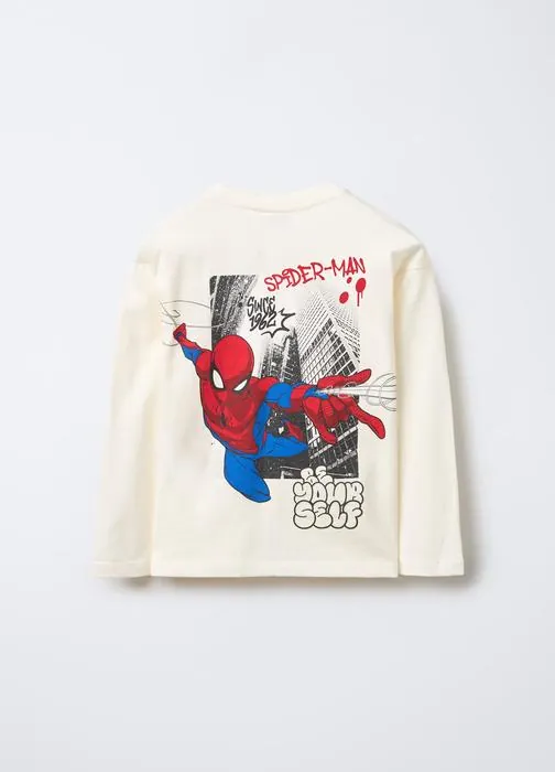 T-shirt girocollo Marvel in jersey di puro cotone bambino