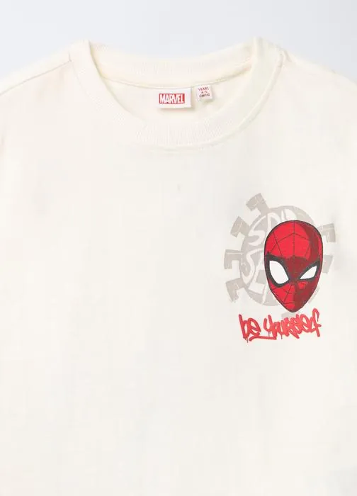 T-shirt girocollo Marvel in jersey di puro cotone bambino