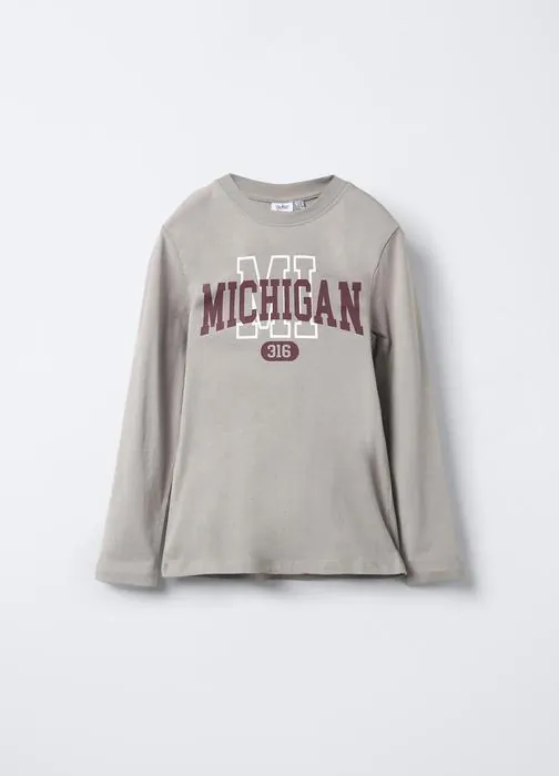 T-shirt in jersey di puro cotone ragazzo