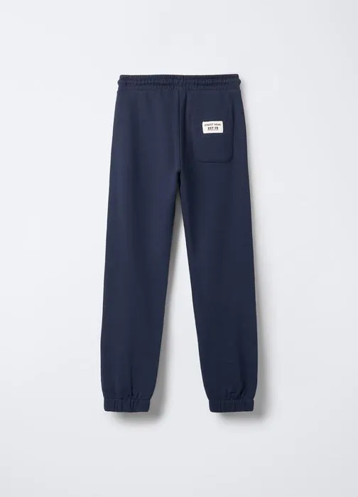 Jogger in puro cotone garzato Fit Regular ragazzo