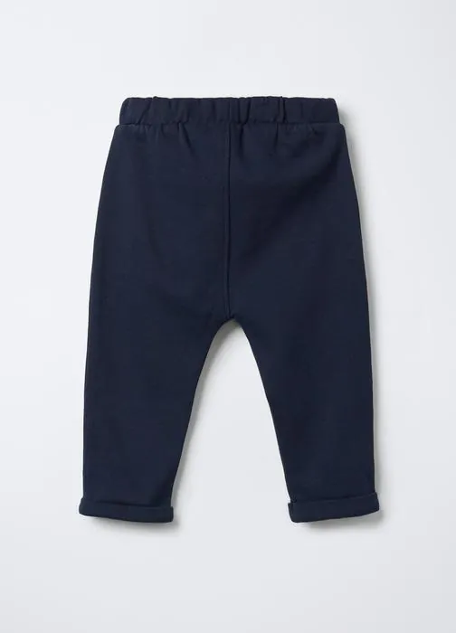 Jogger in puro cotone garzato Fir Regular bimbo