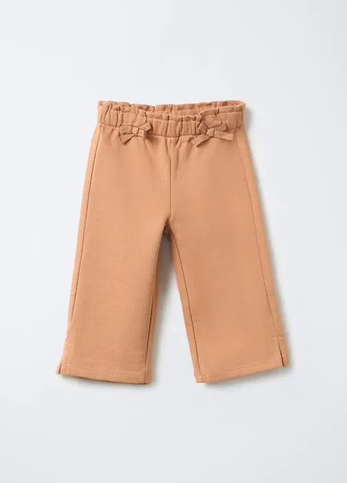 Jogger in puro cotone garzato Fit Straight bimba