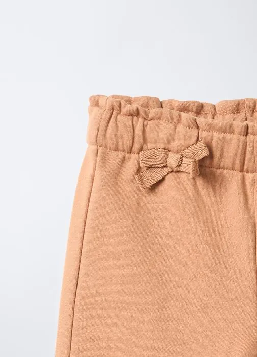 Jogger in puro cotone garzato Fit Straight bimba