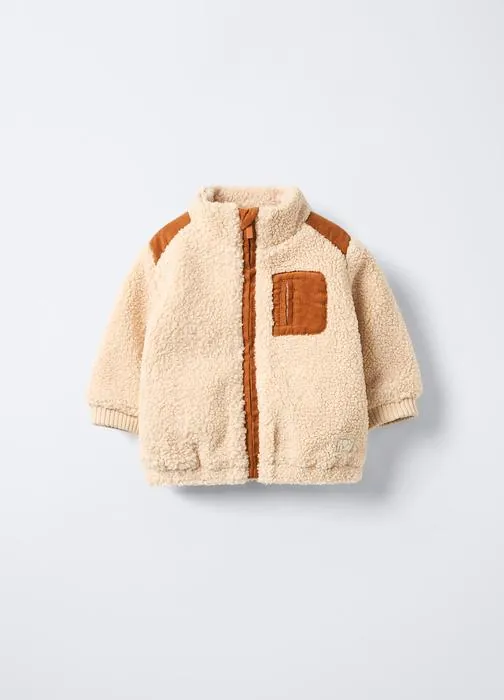 Giacca in sherpa neonato
