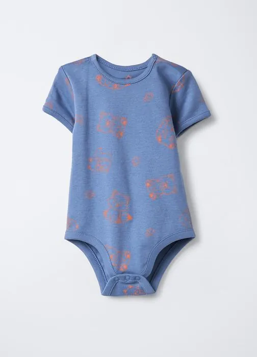 Body in interlock di puro cotone neonato