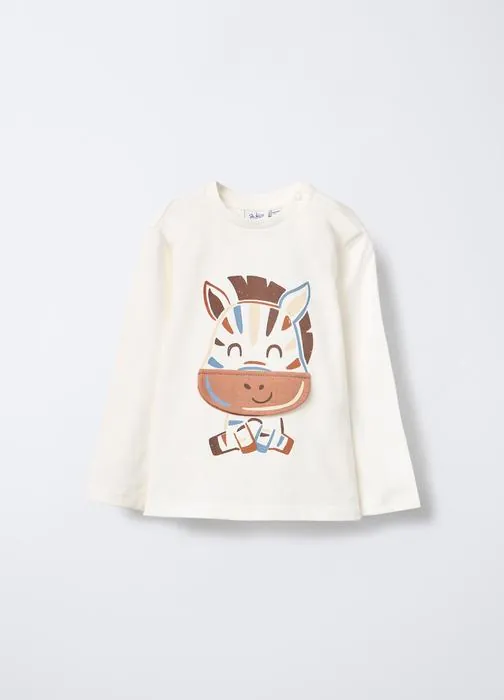 T-shirt in jersey di puro cotone bimbo