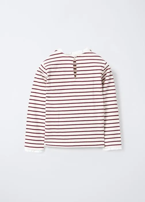 T-shirt girocollo in jersey di puro cotone bambina