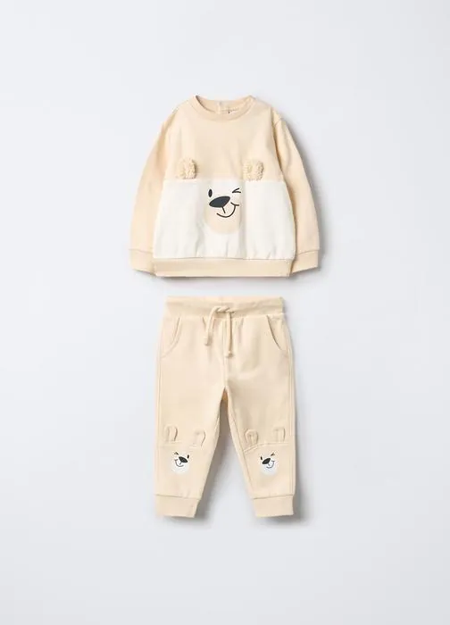 Jogging set in felpa di puro cotone bimbo