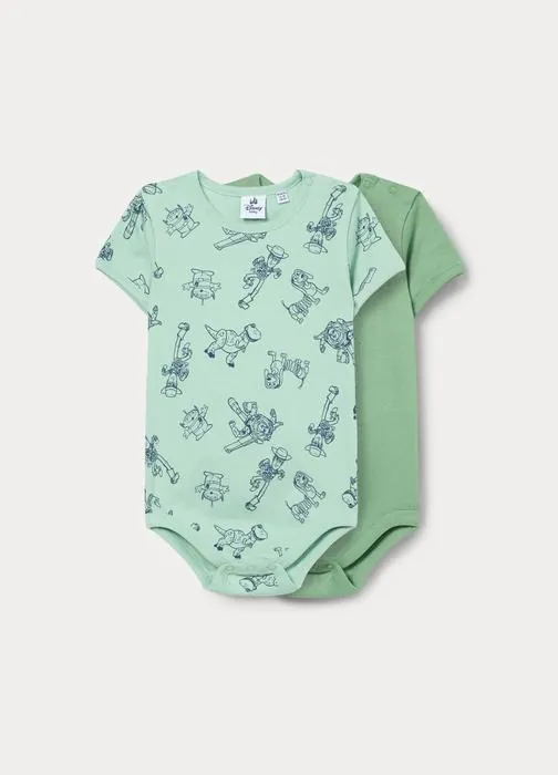 Paket od 2 rebrasta bodija za bebe