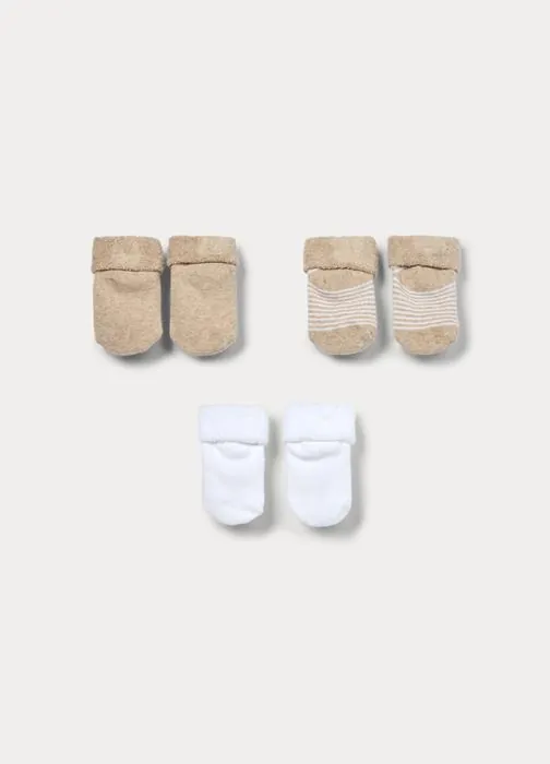 Paket od 3 para protukliznih čarapa za bebe