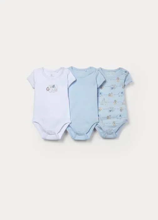Paket od 3 rebrasta bodija za bebe
