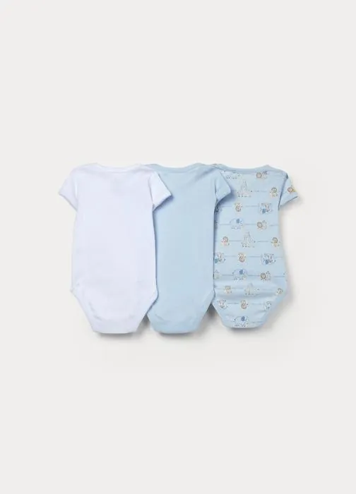 Paket od 3 rebrasta bodija za bebe