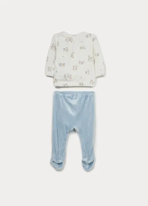 Set od 2 dijela od velura za bebe