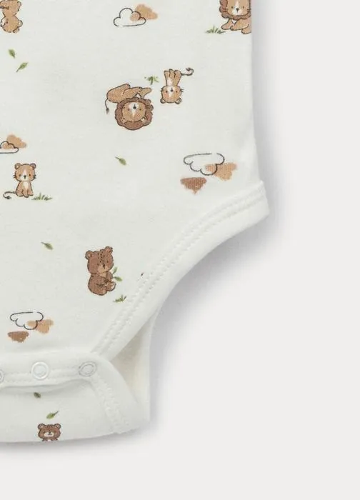 Paket od 2 prekrižena bodija za bebe