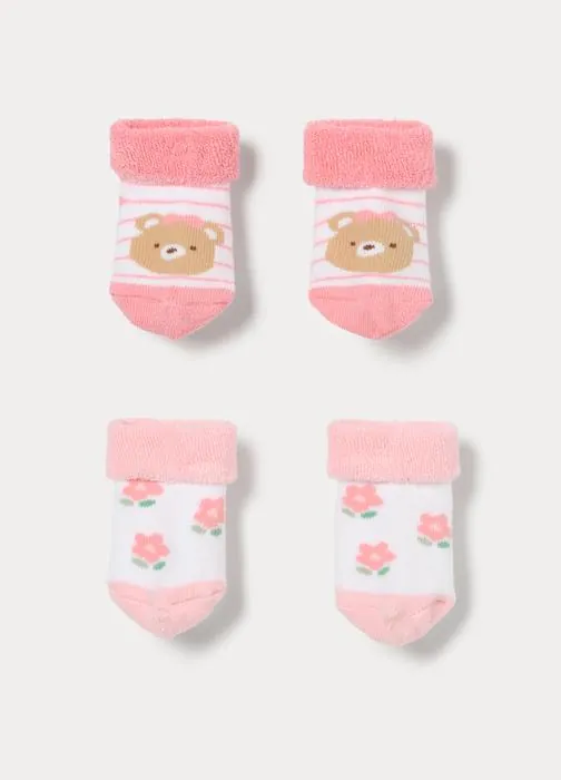 Paket od 2 para čarapica za bebe s jacquard uzorkom