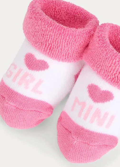 Rebraste čarape za bebe s uzorkom i preklopom