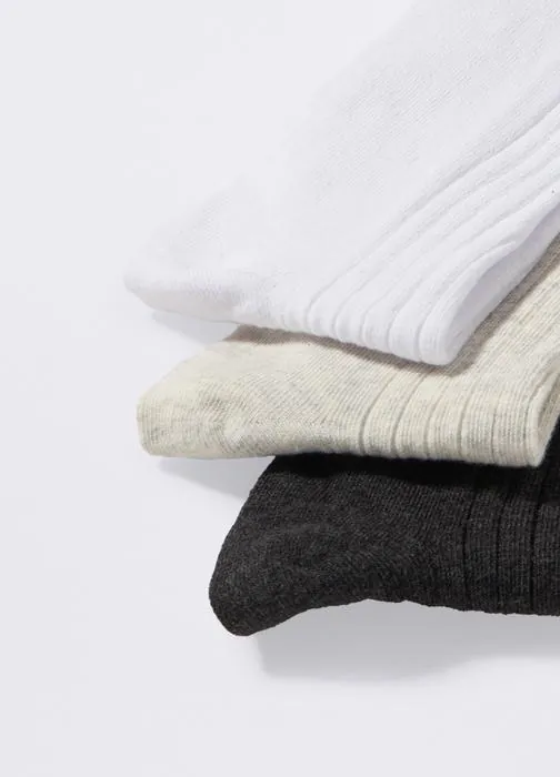 Paket od 3 para rebrastih čarapa za žene