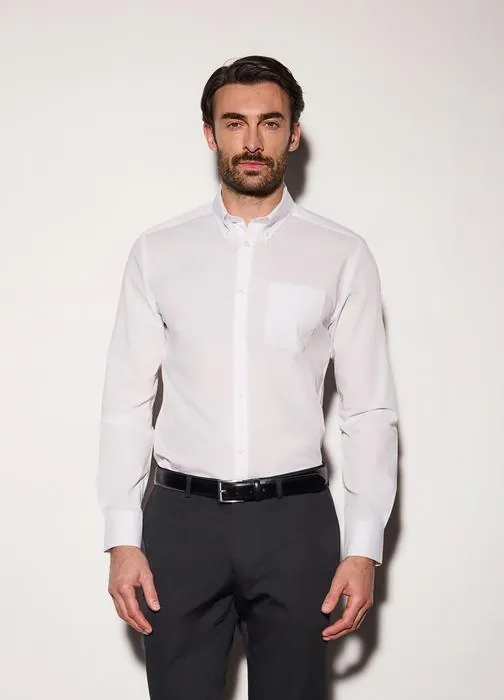 Muška košulja regularnog kroja s button-down ovratnikom