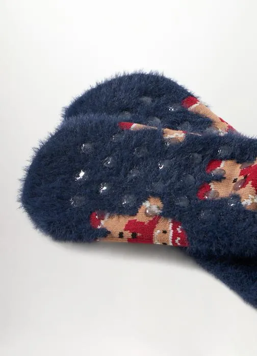 Ženske jacquard čarape s božićnim uzorkom