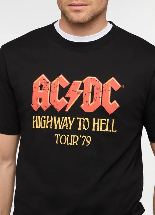 Muška majica kratkih rukava s AC/DC otiskom