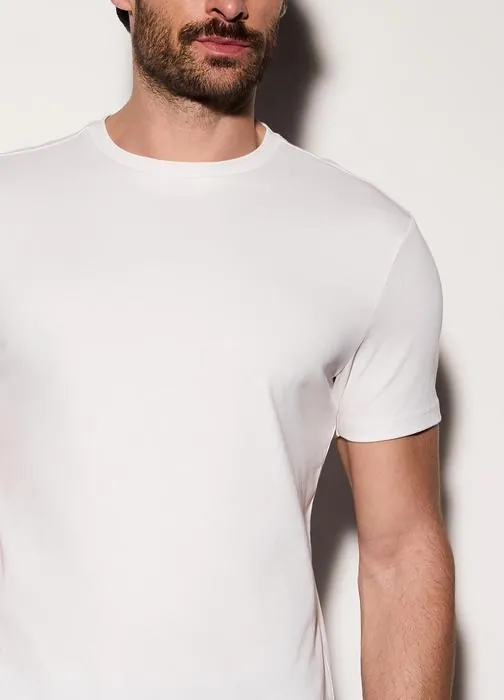 Muška majica slim fit od pamučnog džerseja