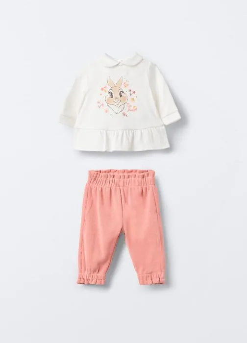 Set Disney in interlock di puro cotone neonata
