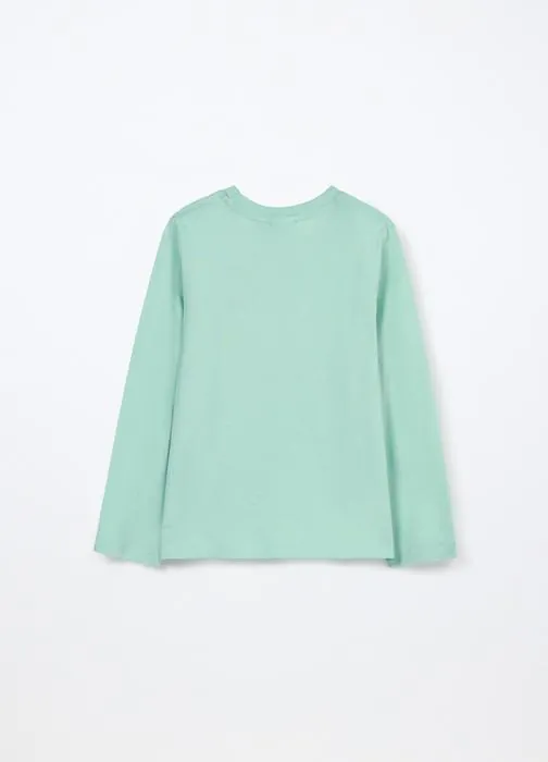 T-shirt in jersey di puro cotone bambina