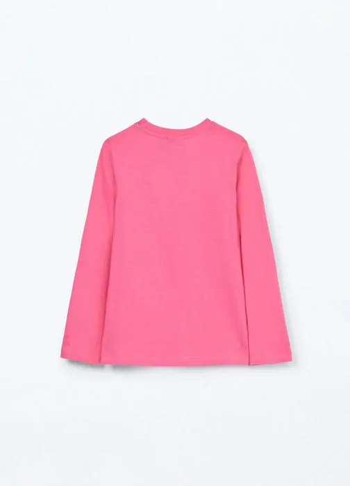 T-shirt in jersey di puro cotone bambina