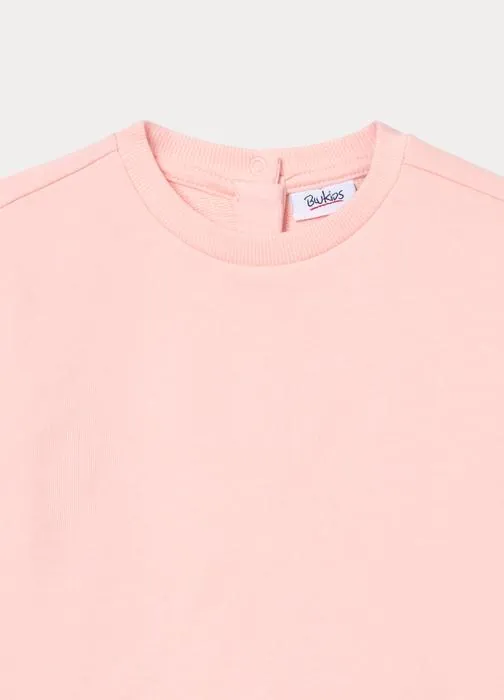 Felpa in french terry di puro cotone bimba