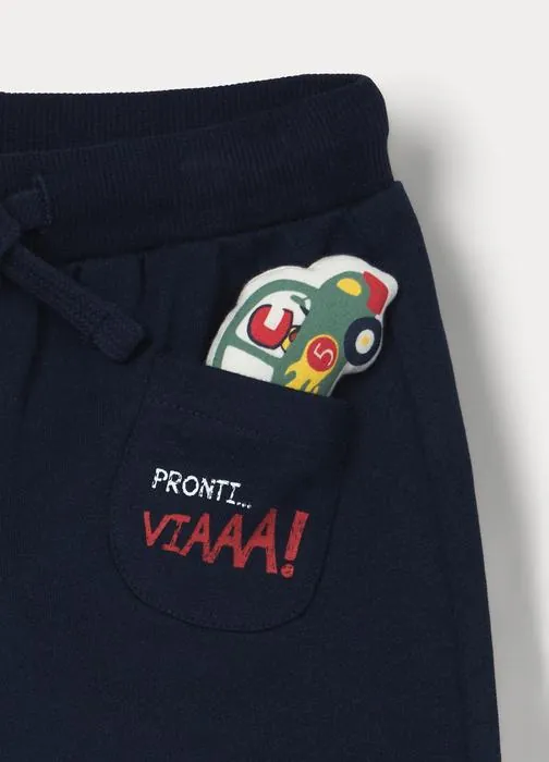 Hlače od pamučnog french terryja za bebe