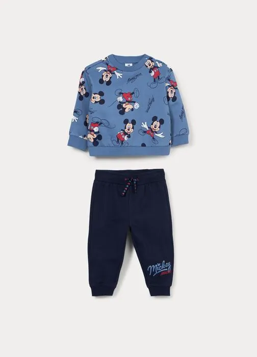 Jogging set Disney in french terry di puro cotone bimbo