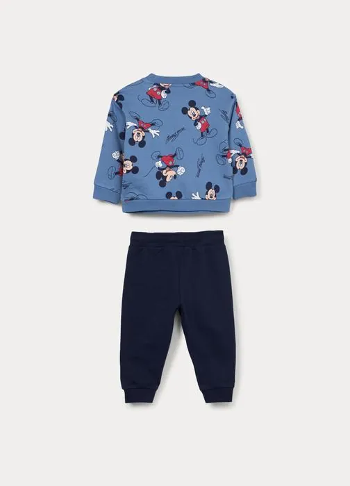 Jogging set Disney in french terry di puro cotone bimbo