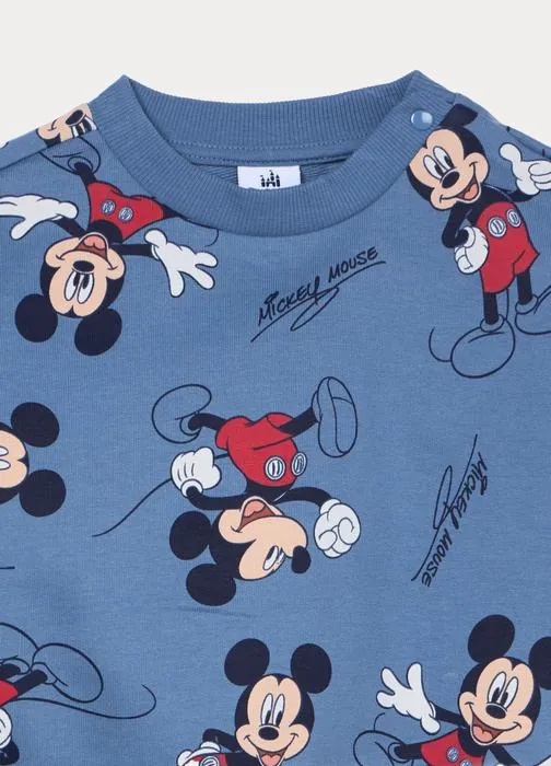 Jogging set Disney in french terry di puro cotone bimbo