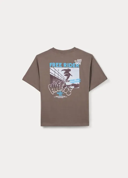T-shirt in jersey di puro cotone ragazzo